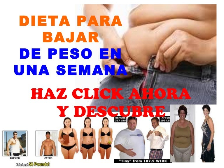 Adelgazar en una semana naturalmente